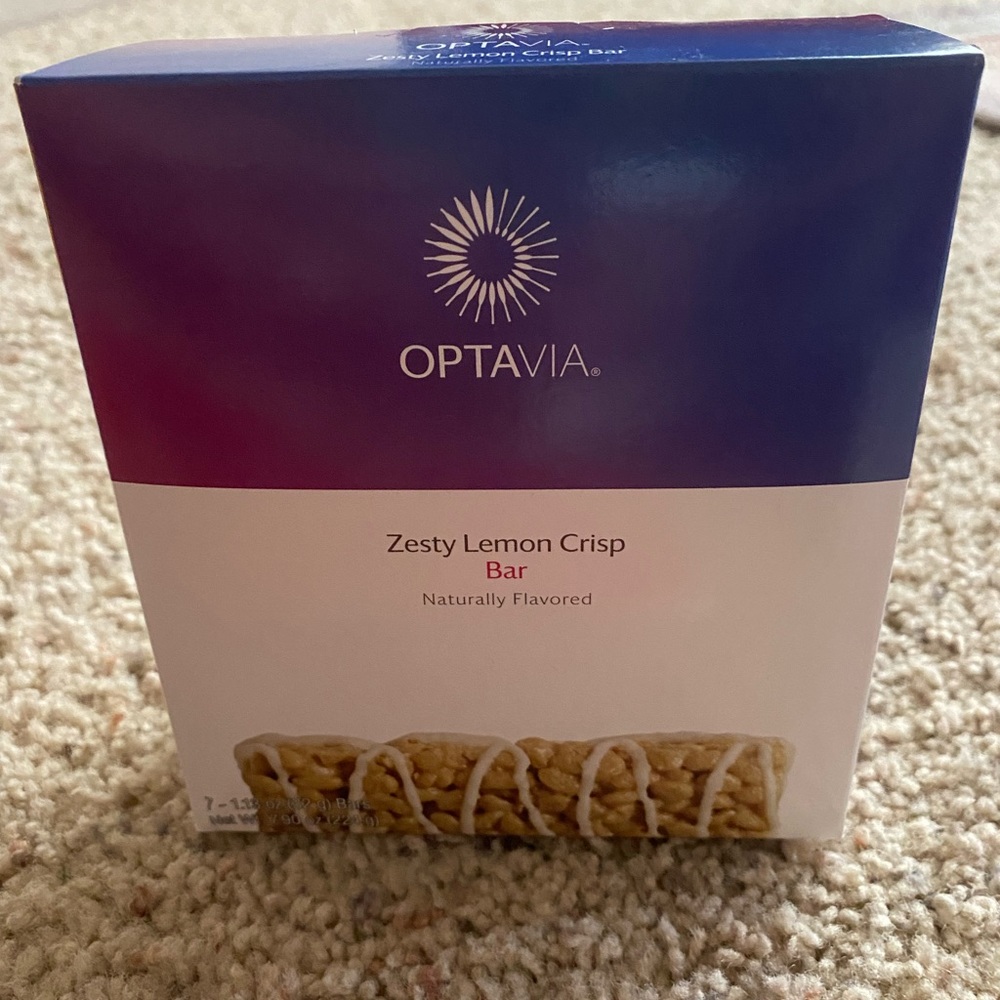Optavia, zesty lemon crisp bars 1 box